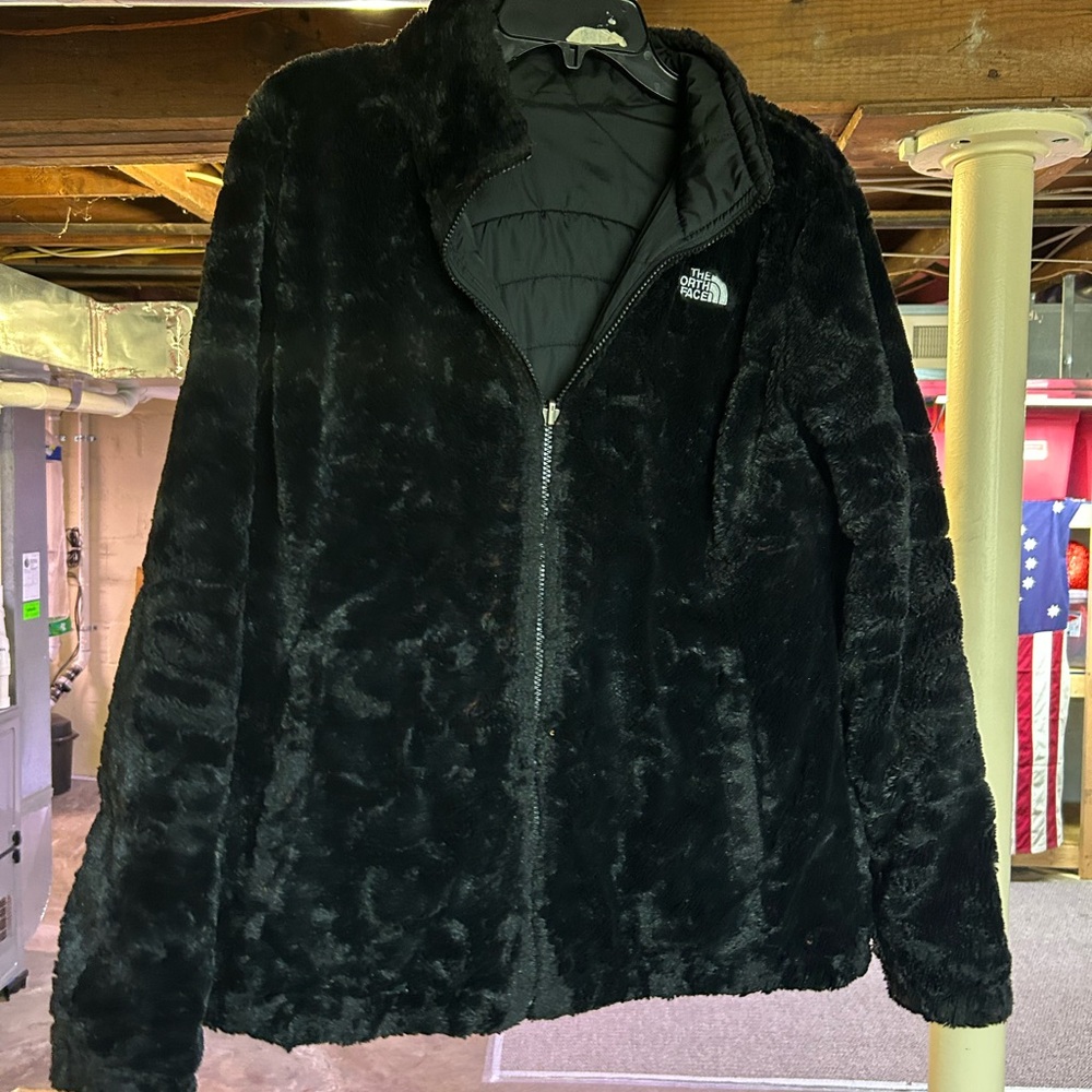 The North Face Reversible Plush Black Jacket